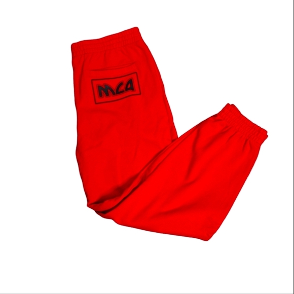 Regular Fit Metal Logo Red Sweatpants...Size Large - Picture 4 of 9